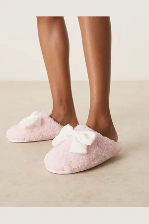Boux Avenue Large bow mule slipper in