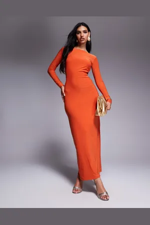 Missyempire Slinky strappy open back bodycon maxi dress in