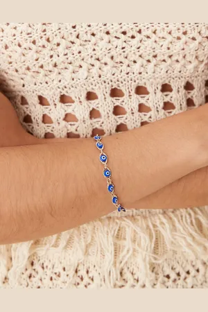 ASOS Bracelet with eye charms in tone