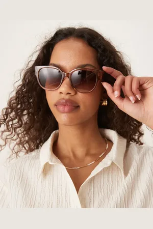 MANGO Round frame sunglasses in