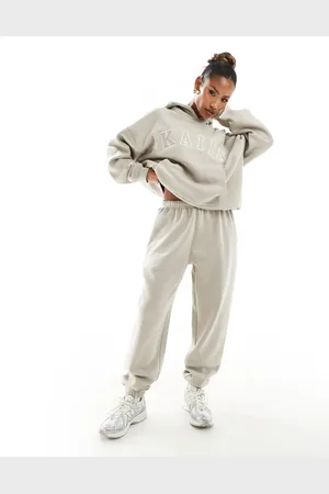 Kaiia Cuffed joggers co-ord in stone