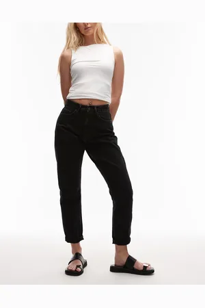 Topshop Original high rise Mom jeans in washed