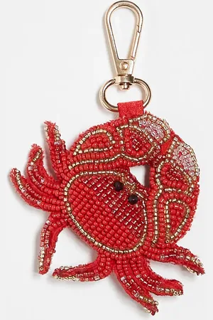 ASOS Beaded crab bag charm in