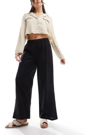 COLLUSION Beach woven straight leg boxer trouser in