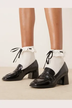 New Look Heeled loafer in