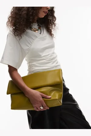 Topshop Georgia folded clutch grab bag in