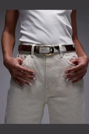 & OTHER STORIES Hairy cow print belt in