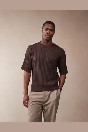 ASOS Relaxed fit knitted rib t-shirt in