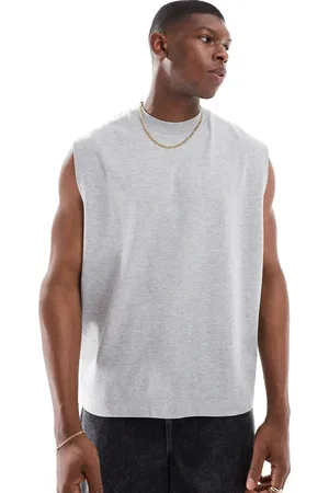 ASOS Heavyweight oversized tank in marl
