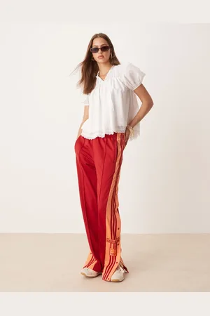 adidas Adibreak track pants in and orange
