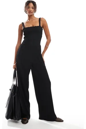 ONLY Shirred jumpsuit in