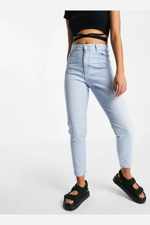 Dr Denim Nora high rise mom jeans in bleach wash