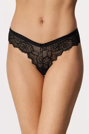 Laser cut women's briefs with lace Jadea 8012 - underwear - WOMEN