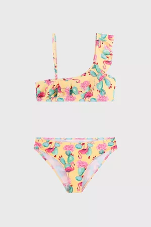 Madora Dívky Dvoudílné plavky - Dívčí dvoudílné plavky Flamingos 122
