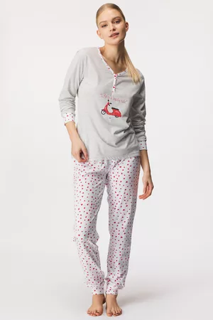 Cotonella Ženy Župany - Bavlněné pyžamo Ride dlouhé S