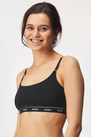 HUGO BOSS Ženy Bralety - 2PACK Podprsenka Hugo Stripe Black L