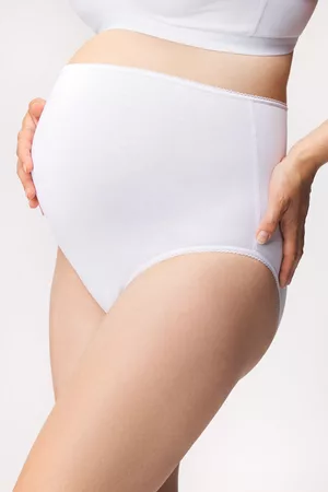 Mitex Ženy Podprsenky - 2PACK Těhotenské kalhotky Mama Belly vyšší L