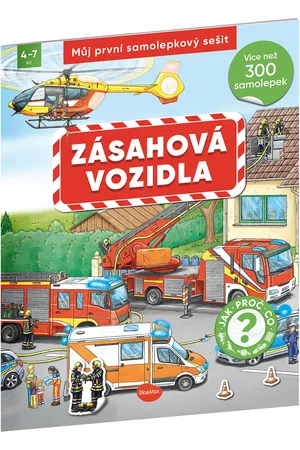 ELLA & MAX Můj první samolepkový sešit – ZÁSAHOVÁ VOZIDLA
