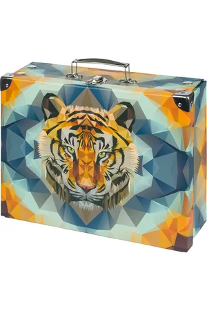 Baagl Skládací školní kufřík Tiger s kováním