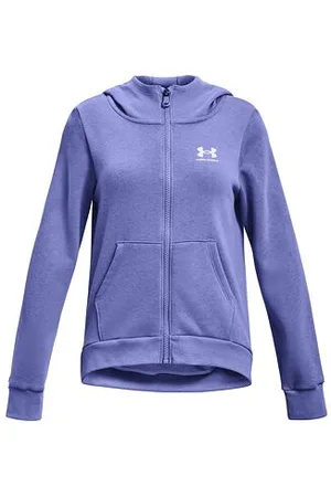 Under Armour Dívčí fleecová mikina Rival Fleece LU FZ Hoodie velikost YXL
