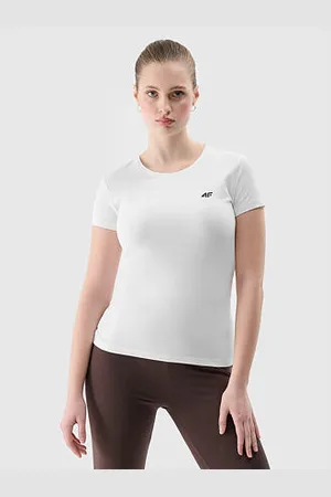 4F Dámské triko slim - bílé velikost L