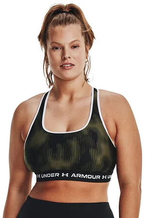 Under Armour Dámská sportovní kompresní podprsenka Under Amour Crossback Mid Print velikost L