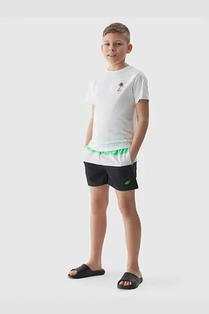 4F Chlapecké plážové šortky typu boardshorts velikost 122/128
