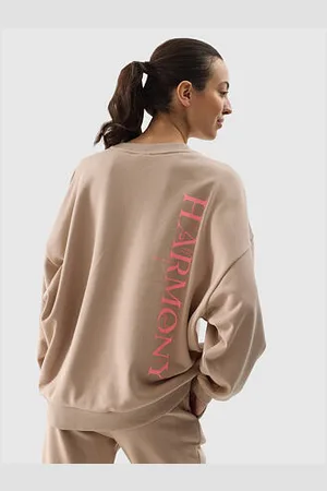 4F Dámská oversize mikina - béžová velikost S