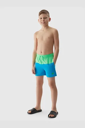4F Chlapecké plážové šortky typu boardshorts velikost 134/140