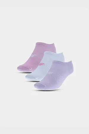 4F Dívčí kotníkové ponožky casual 3-Pack velikost 32-35