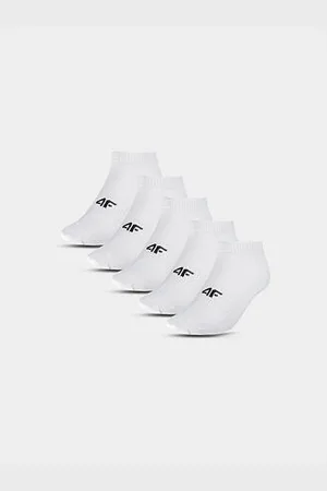 4F Chlapecké ponožky (5pack) - bílé velikost 32-35