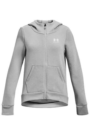Under Armour Dívčí fleecová mikina Rival Fleece LU FZ Hoodie velikost YM