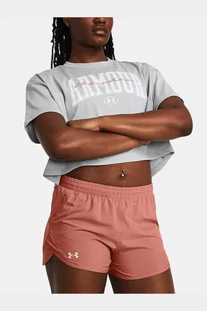 Under Armour Dámské tričko HW SCRIPTED WM CROP SS velikost L