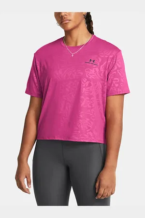 Under Armour Dámské tričko Vanish Energy Emboss Crop SS velikost S