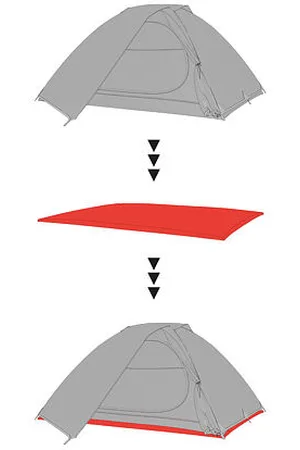 Cubus Podlážka ke stanu GROUNDSHEET 2 graphite II