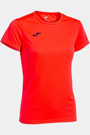Joma Dámské triko Combi Woman Shirt S/S Coral Fluor velikost S