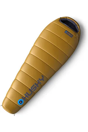 HUSKY Syntetický třísezónní prodloužený spacák PLUS mustard velikost ONESIZE