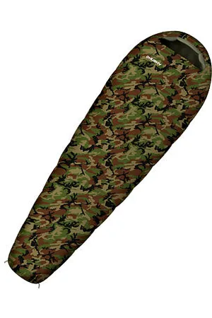 HUSKY Syntetický třísezónní dětský spacák Junior Army green velikost ONESIZE