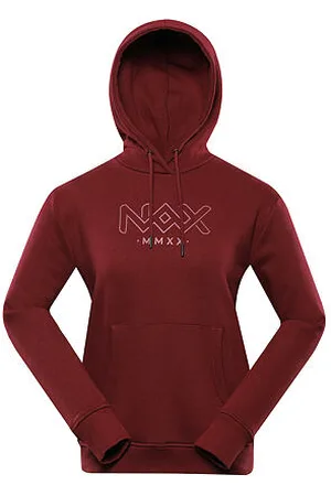 NAX Dámská mikina WERENA port wine velikost XL