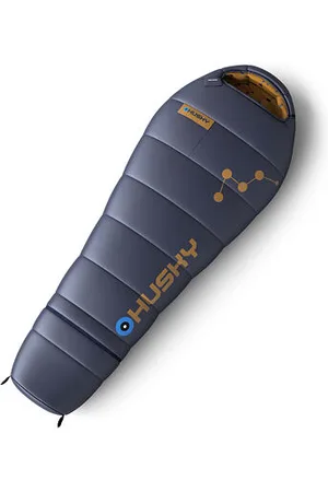 HUSKY Syntetický třísezónní dětský spacák Kids Magic blue/mustard velikost ONESIZE