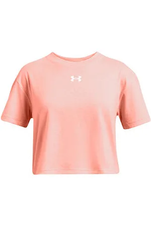 Under Armour Dívčí tričko CROP SPORTSTYLE LOGO SS velikost YL