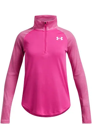 Under Armour Dívčí tričko Tech Graphic 1/2 Zip velikost YL
