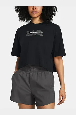 Under Armour Dámské tričko W BOXY CROP BRANDED SS velikost M