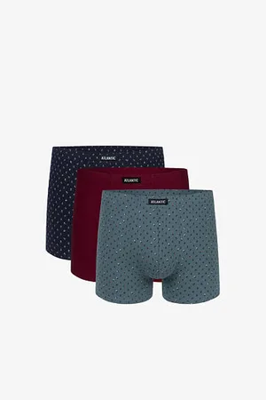 ATLANTIC Pánské boxerky 3Pack - vícebarevné velikost XXL