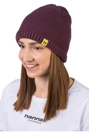 Cubus Zimní pletená čepice z merino vlny BRITA mauve wine