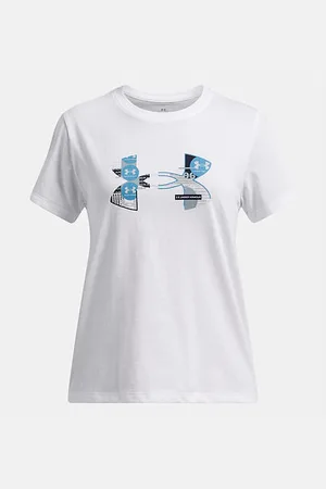 Under Armour Dívčí tričko Big Logo Fill SS velikost YL