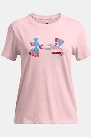 Under Armour Dívčí tričko Big Logo Fill SS velikost YL
