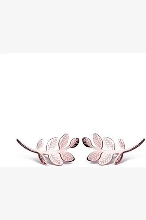 Vuch Náušnice Leaves Rose Gold