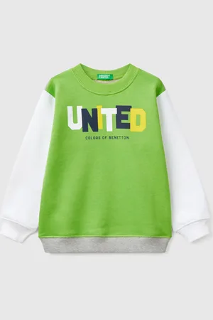 Benetton Cotton Sweatshirt With Print, size 82, , Kids