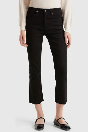 Benetton Cropped Jeans In Cotton, size 25, , Women